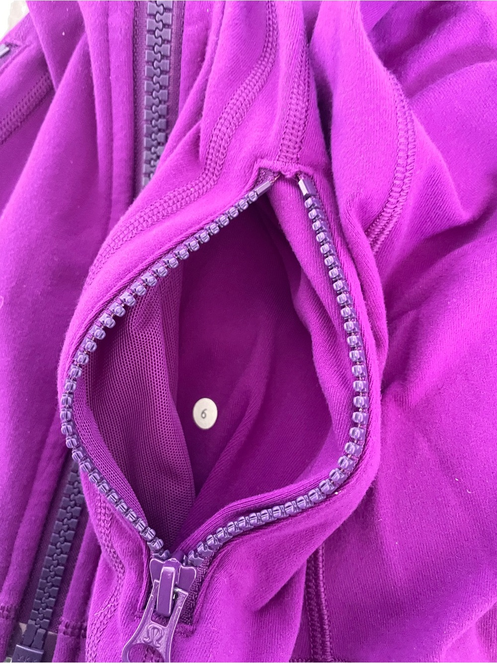 lululemon athletica Vibrant Purple Full-Zip Bomber Jacket - Picture 4 of 5